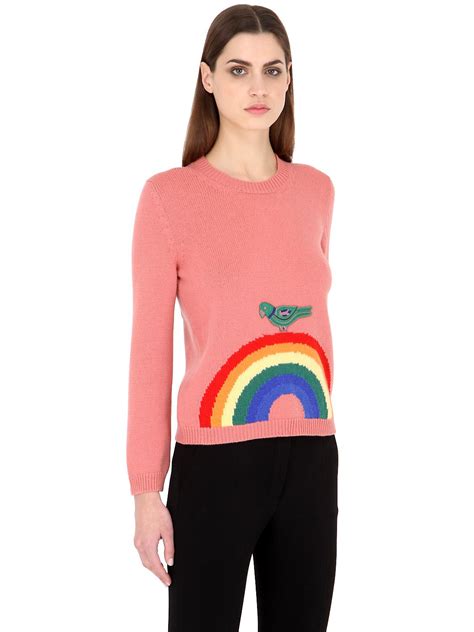 gucci inspired rainbow sweater